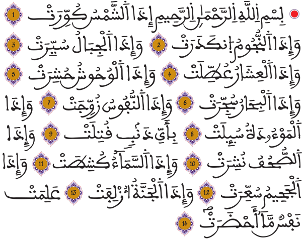 التكوير 1 14