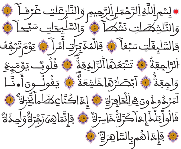 النازعات 1 14