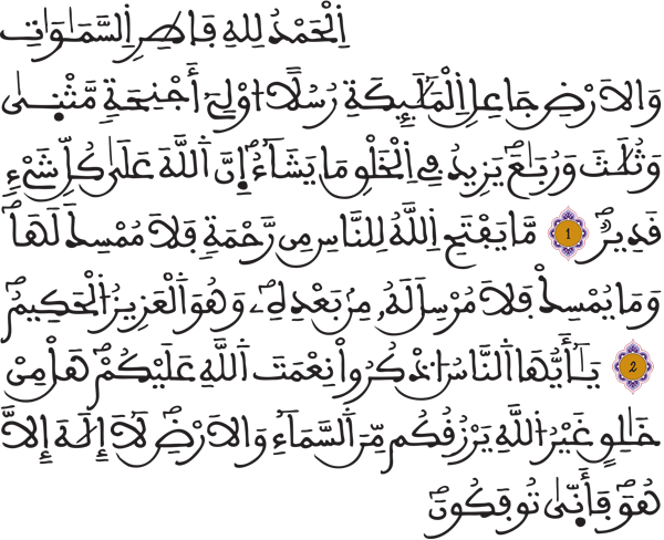 فاطر 1 3
