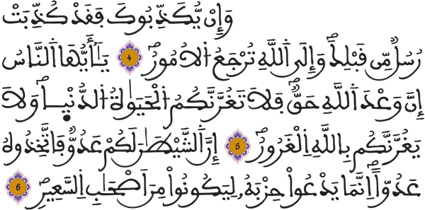فاطر 4 6