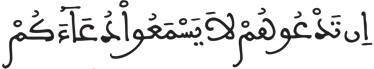 فاطر 14