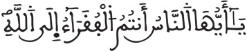 فاطر 15 4