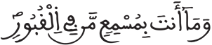 فاطر 22 3
