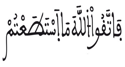سورة التغابن الآية 16