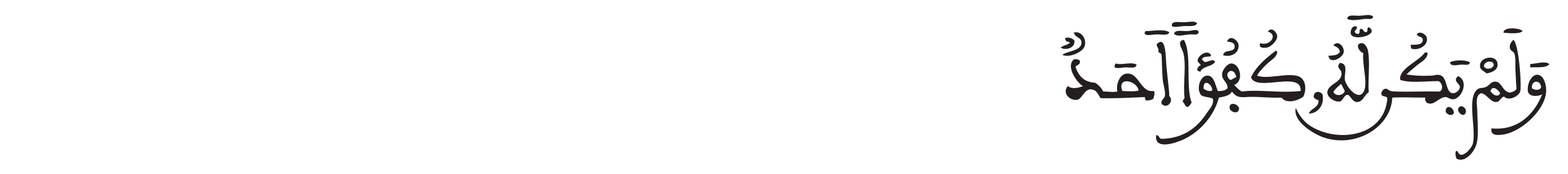 الإخلاص الآية 4