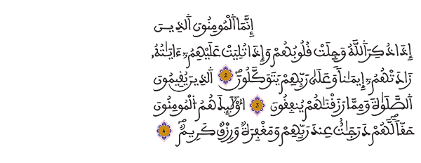 الأنفال الآيات 2-3-4