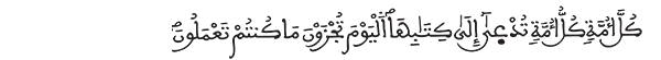 الجاثية الآية 28