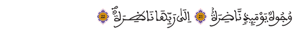 القيامة الآيتين 21 -22