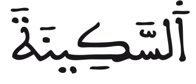 السكينة