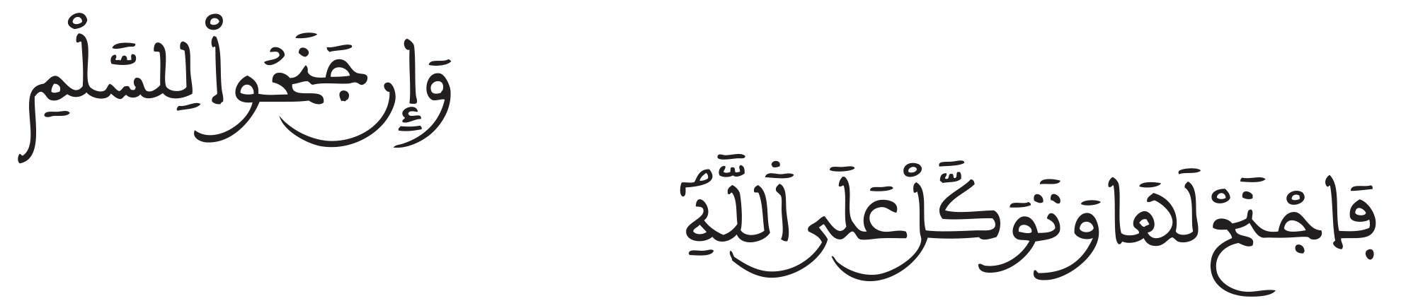 وان جنحوا للسلم