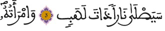 سورة المسد 3