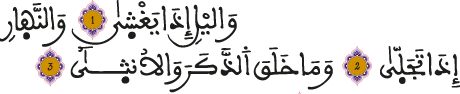 سورة الليل الآيات 1 3