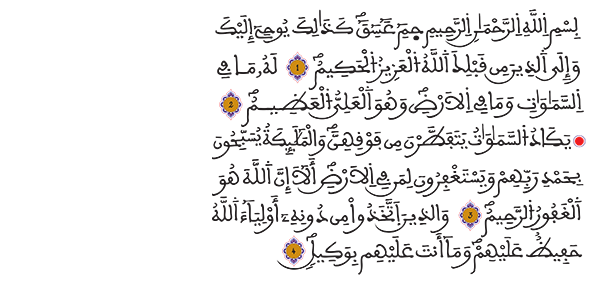 الشورى الآيات 1-4