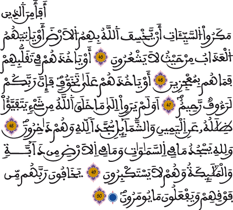 النحل 45 -50