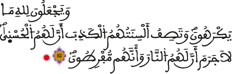 النحل 62 النحل 62