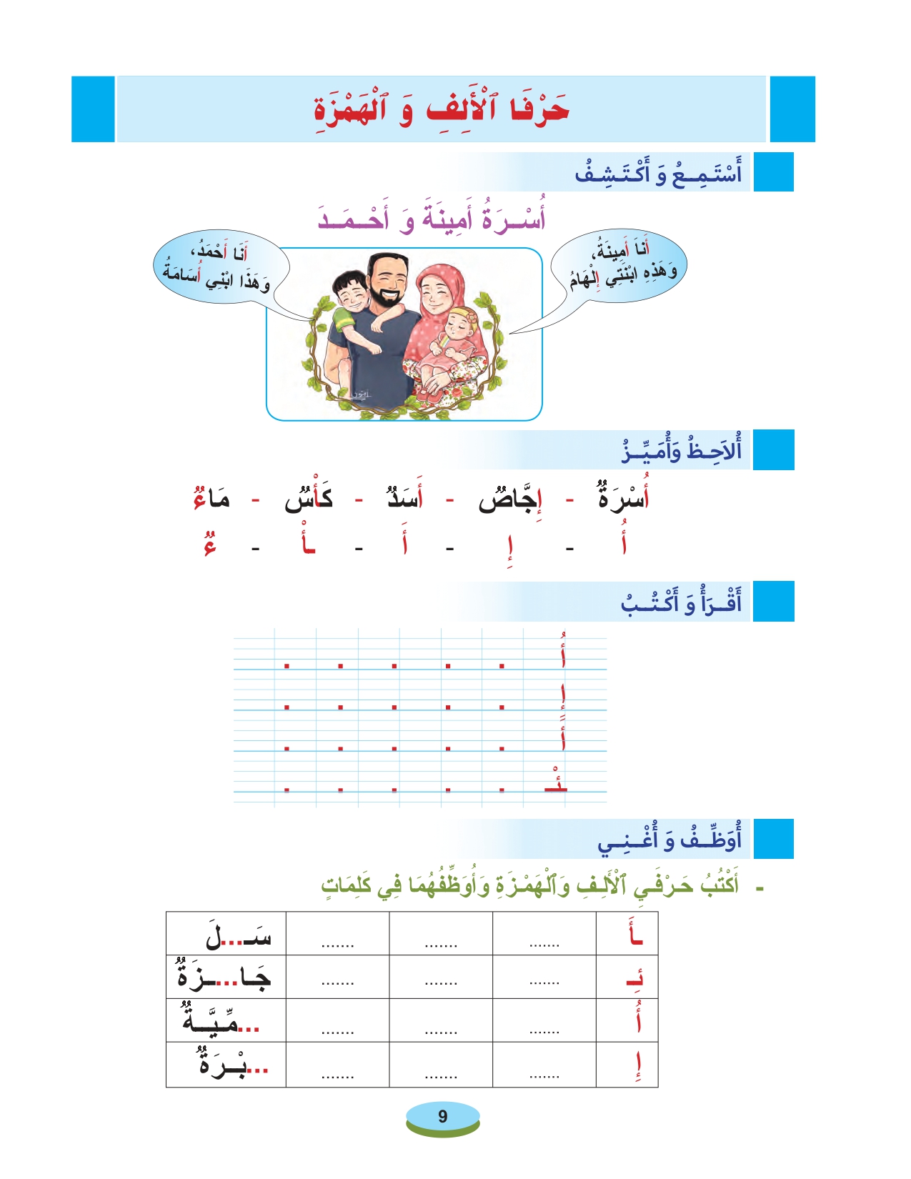 أقرأ وأتعلم: الألف والهمزة مادة القراءة والكتابة المستوى الأول الحلقة 2 