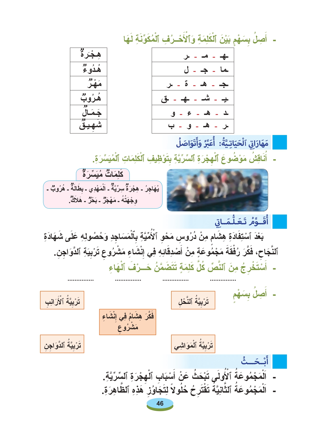 أقرأ وأتعلم:  مادة القراءة والكتابة حرف الهاء المستوى الأول الحلقة 119