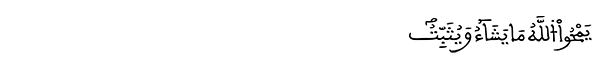 الرعد الآية 40