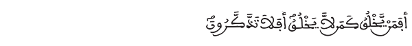 النحل الآية 17