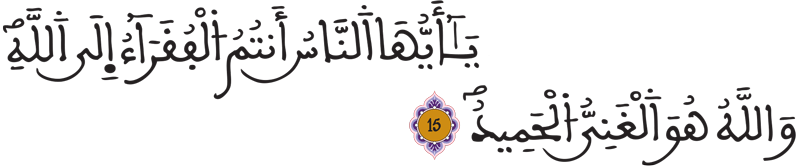فاطر: 15