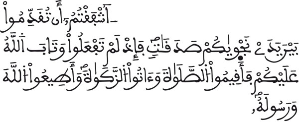 المجادلة:13
