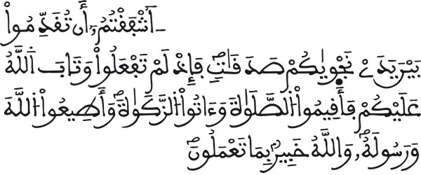 المجادلة:13