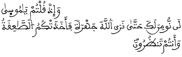  [البقرة: 54]
