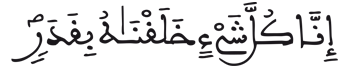 [القمر: 49]