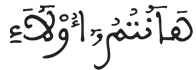  [آلَ عِمْرَانَ الآيَةُ 119]