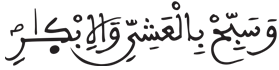  [آلُ عِمْرَانَ الآيَةُ 41]