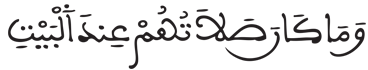 [الْأَنْفَالُ الآيَةُ 35]