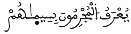 [الرَّحْمَنُ الآيَةُ 40]