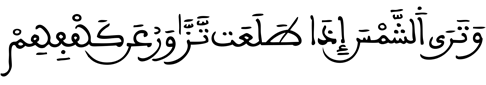 [الْكَهْفُ الآيَةُ 17]