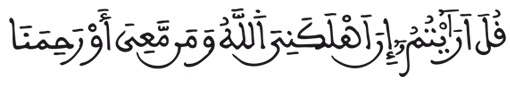  [الْمُلْكُ الآيَةُ29]