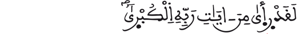 [النَّجْمُ الآيَةُ 18]