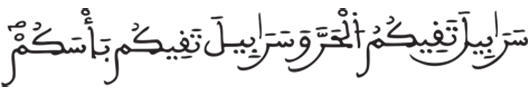 [النَّحْلُ الآيَةُ 81]