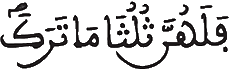 [النِّسَاءُ الآيَةُ 11]
