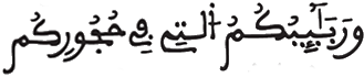 [النِّسَاءُ الآيَةُ 23]