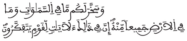 [الجاثية:12]