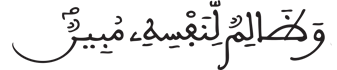  [الصَّافَّاتُ الآيَةُ 113]