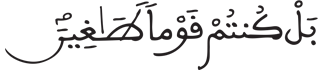 [الصَّافَّاتُ الآيَةُ 30]
