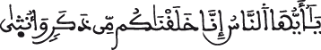 الحجرات 13 6