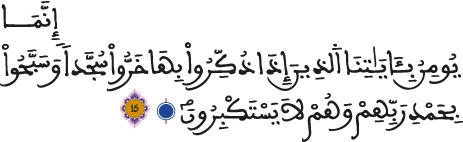 السجدة 15