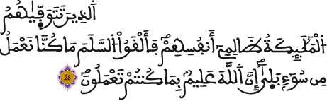 النحل 28