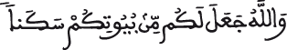 النحل 80