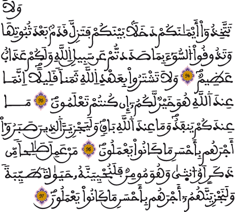 النحل 94 97