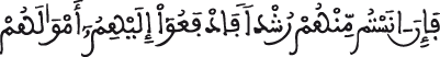 النساء الآية 6