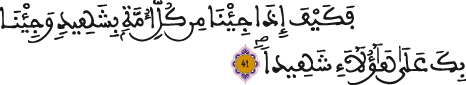 سورة النساء الآية 41