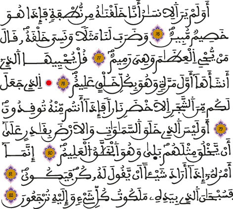 يس 76 82