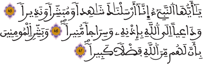 الأحزاب 45 47